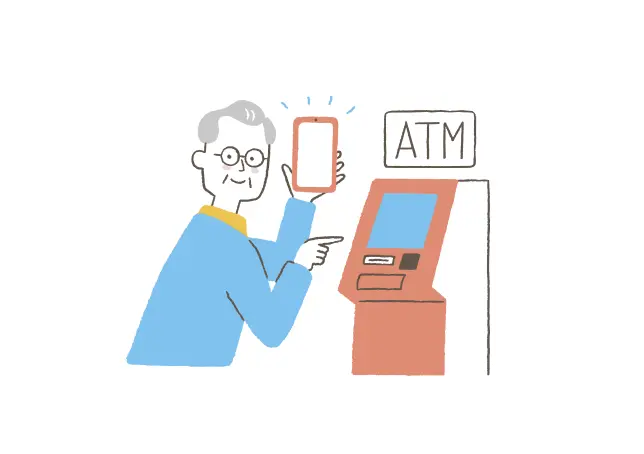 アプリでATM入出金ができる