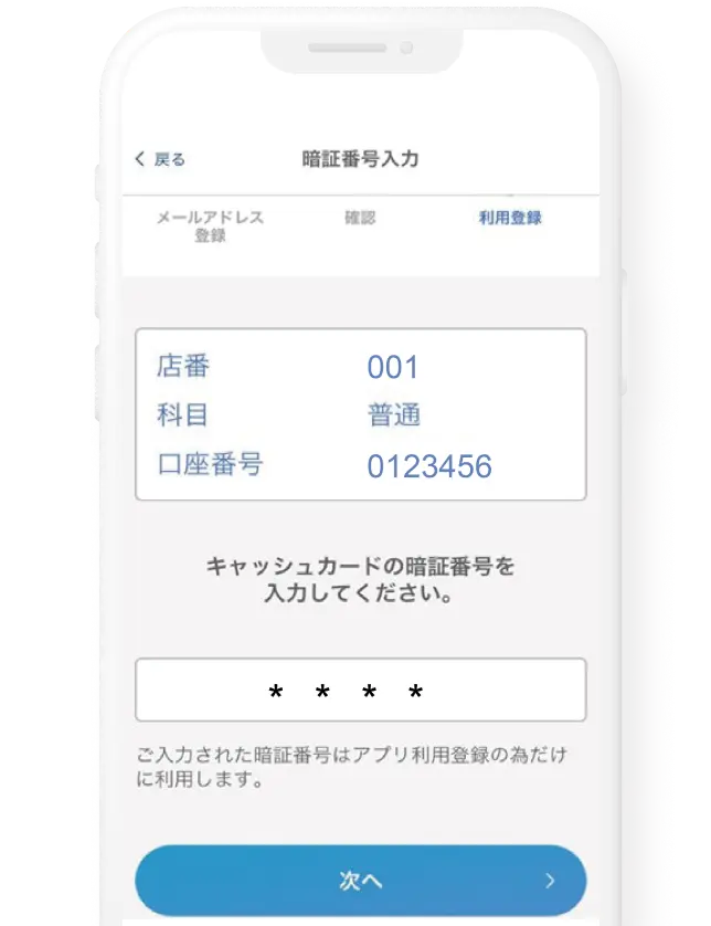 認証番号入力
