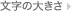 文字の大きさ