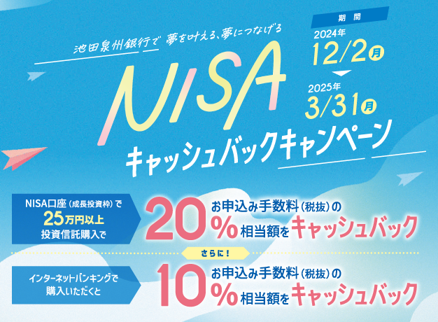 NISAキャッシュバックキャンペーン